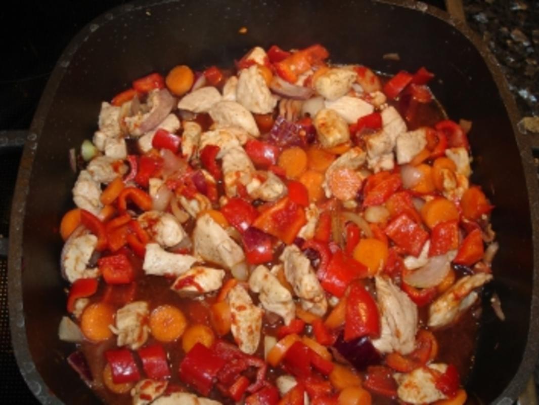 Hähnchen in Rotwein - Rezept mit Bild - kochbar.de