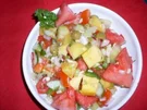 Sommerlicher Salat mit Melone... - Rezept