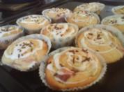 Rhabarber-Butter Muffins mit Äpfeln - Rezept