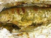 Rezept: Gefüllte Lachsforellen mit Orangenhonig- Hauch vom Grill Gefüllte Lachsforellen mit Orangenhonig- Hauch vom Grill - Rezept