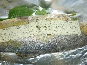 Gefüllte Lachsforellen mit Orangenhonig- Hauch vom Grill - Rezept - Bild Nr. 4