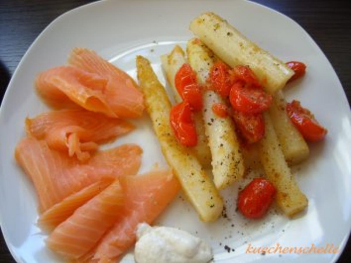 Geräucherter Lachs mit Spargel - einfach - von kuechenschelle
