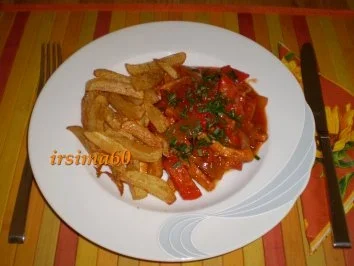 Geschnetzeltes mit feurig scharfer Soße - Rezept - Bild Nr. 2