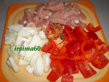 Geschnetzeltes mit feurig scharfer Soße - Rezept - Bild Nr. 3