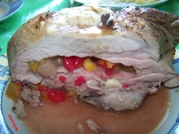 Rezept: gefüllter Rippenbraten Bild Nr. 3 gefüllter Rippenbraten - Rezept - Bild Nr. 3