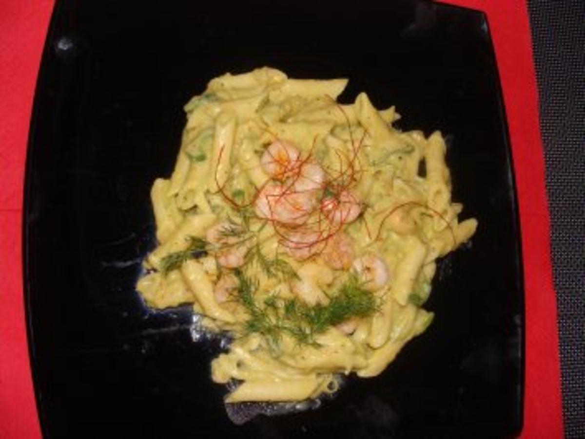 Nudeln :  -Mein Guacamole-Shrimps-Nudelsalat - Rezept