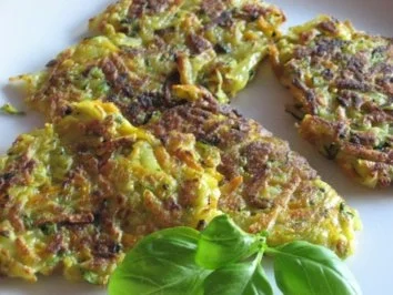 Rezept: Knusprige Gemüsepuffer Bild Nr. 2 Knusprige Gemüsepuffer - Rezept - Bild Nr. 2