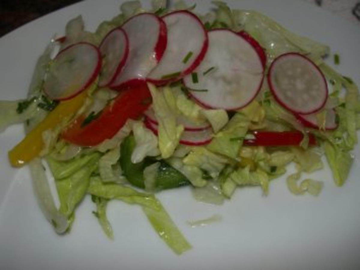 Salatbar:   EISBERGSALAT - Rezept