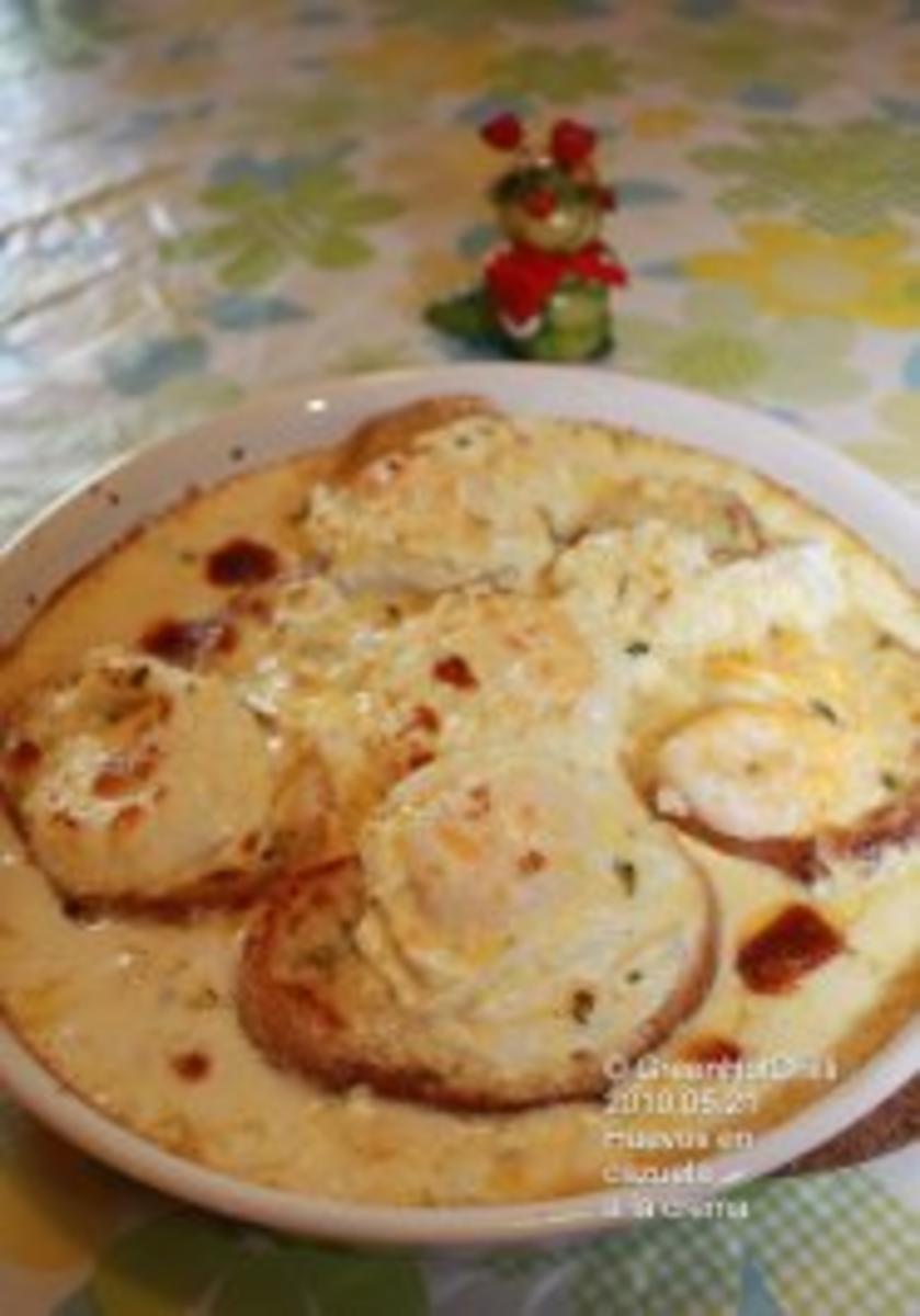 Huevos en cazuela a la crema (Mit Bild und Raupi) - Rezept