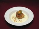 Rhabarber-Ofenschlupfer mit Vanillesoße - Rezept