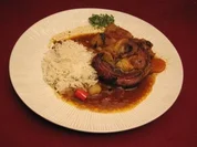 Ossobuco an Basmatireis mit Salat Fix - Rezept