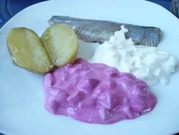 Matjes  mit Dip - Rezept