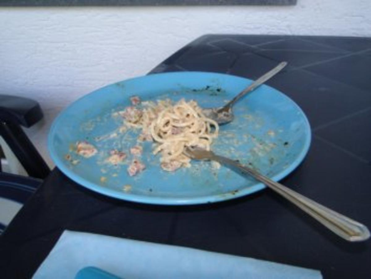 Spaghetti Cabonara mit Spiess                            (Fotos) - Rezept - Bild Nr. 7