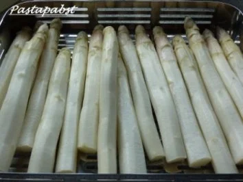 Rezept: Spargel an Jakobsmuschel und Garnelen Bild Nr. 2 Spargel an Jakobsmuschel und Garnelen - Rezept - Bild Nr. 2