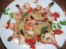 Riesengarnelen (Black Prawns) auf Aioli Art mit Spaghettini (für alle Italienfans) - Rezept