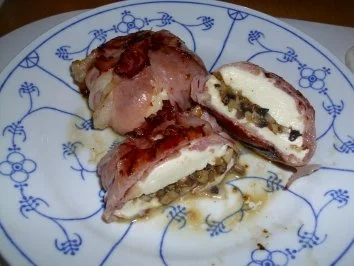 Snack...Gefüllter Mozzarella 2 - Rezept