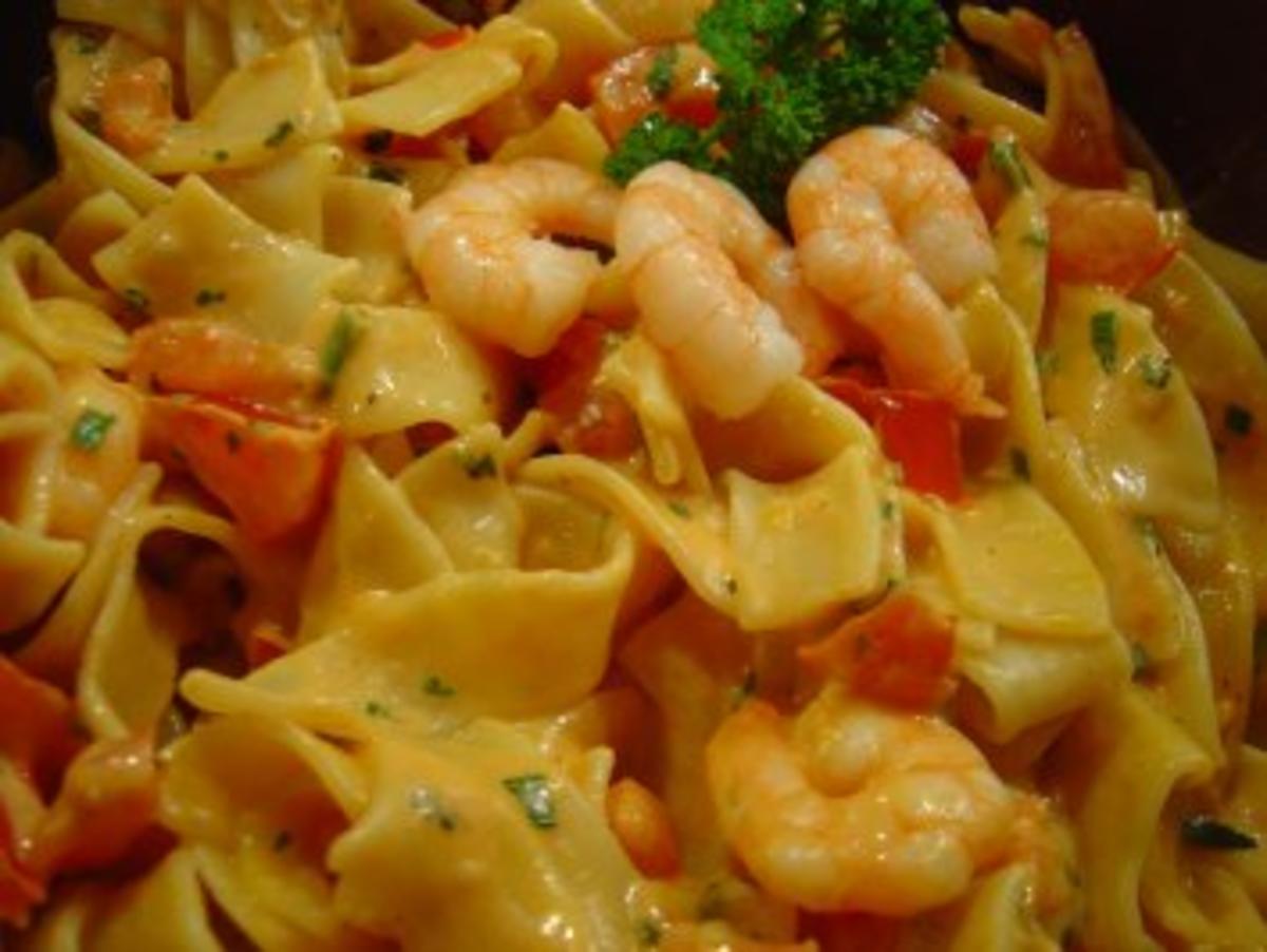 Pasta a´la Anne mit Garnelen... - Rezept - kochbar.de