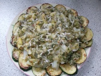 Rezept: gebratene Zucchini mit Spargel und Melissen-Pesto Bild Nr. 4 gebratene Zucchini mit Spargel und Melissen-Pesto - Rezept - Bild Nr. 4