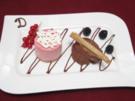 Mousse au chocolat und Himbeertörtchen - Rezept