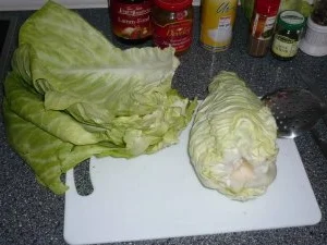 Rezept: Rouladen vom Spitzkohl mit Hackfleisch und Kasselerwürfeln Bild Nr. 5 Rouladen vom Spitzkohl mit Hackfleisch und Kasselerwürfeln - Rezept - Bild Nr. 5