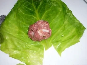 Rezept: Rouladen vom Spitzkohl mit Hackfleisch und Kasselerwürfeln Bild Nr. 10 Rouladen vom Spitzkohl mit Hackfleisch und Kasselerwürfeln - Rezept - Bild Nr. 10