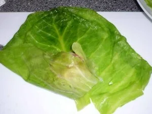 Rezept: Rouladen vom Spitzkohl mit Hackfleisch und Kasselerwürfeln Bild Nr. 11 Rouladen vom Spitzkohl mit Hackfleisch und Kasselerwürfeln - Rezept - Bild Nr. 11