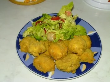 Pannierte Champignons - Rezept