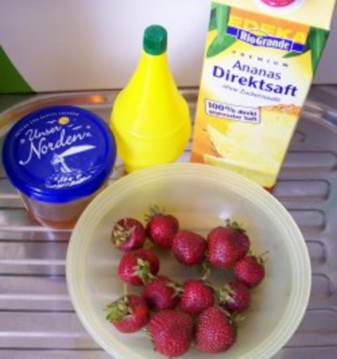 Getränk: Erdbeer-Ananas-Drink - Rezept - Bild Nr. 2