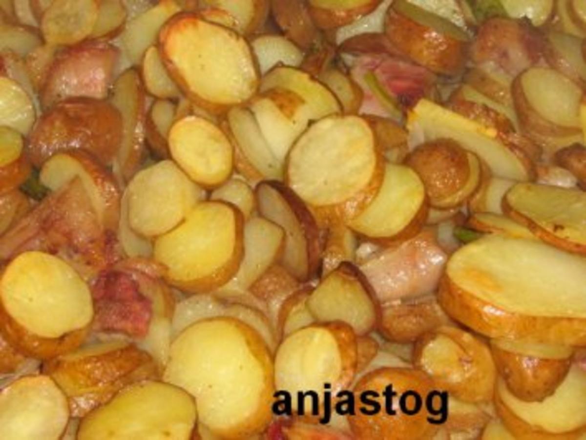 Frühkartoffeln mit Speck - Rezept