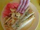 Marinierter Spargel mit Schinken und Eierkuchen!! - Rezept