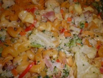 Nudelauflauf Mailänder Art - Rezept