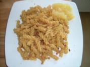 Nudeln mit knusprigen Paniermehl und Speck - Rezept