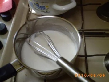 Kuchen: Schneller Pfirsichkuchen mit Kokos-Sahne - Fotos sind on - Rezept - Bild Nr. 3