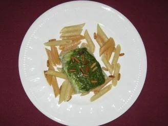Pochierter Kabeljau mit Basilikum und Penne - Rezept