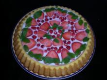Erdbeer Holunder Torte - Rezept