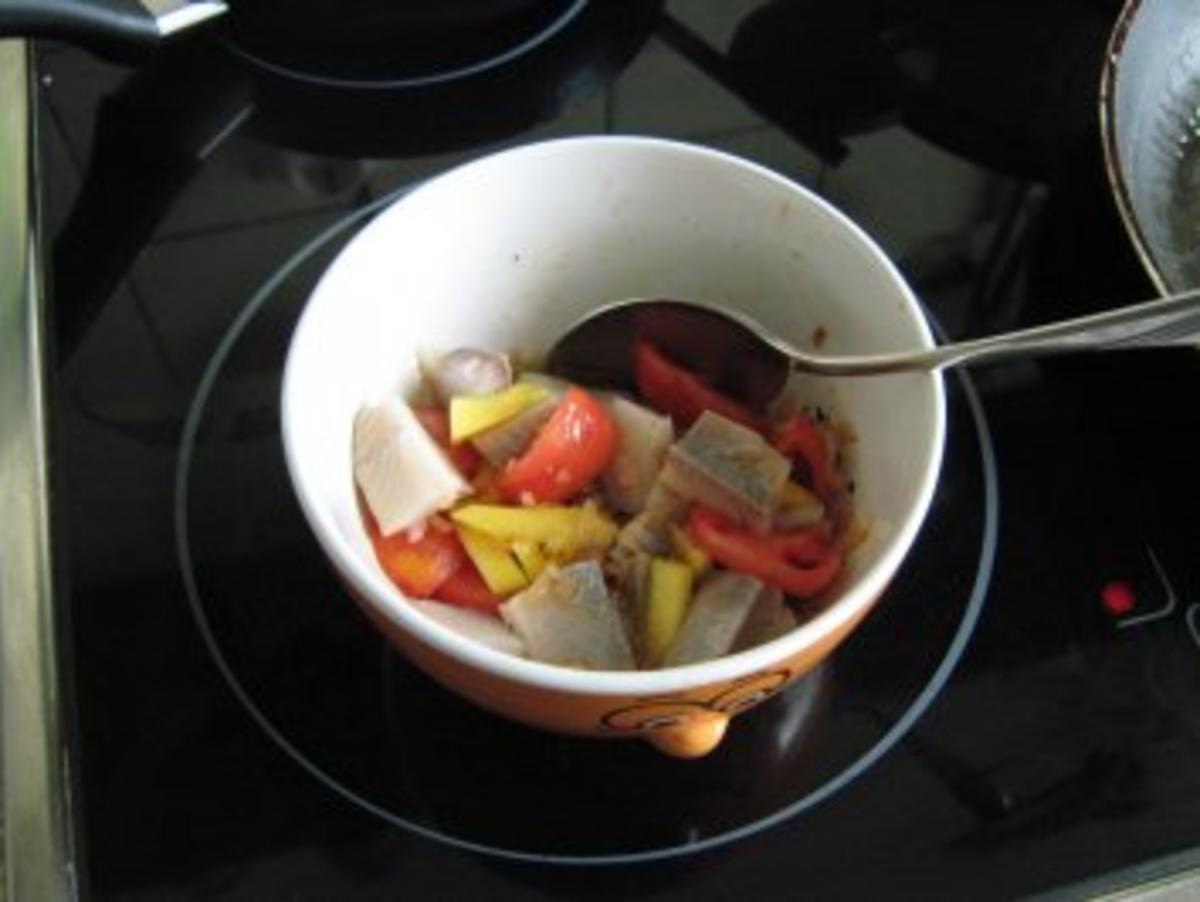 Matjes-Salat einmal fruchtig - Rezept