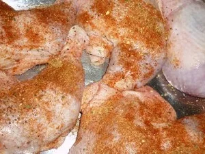 Scharfes Hähnchen aus dem Steinbackofen mit Gemüse im Ingwer-Salbeimantel - Rezept - Bild Nr. 4