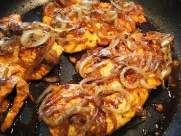 Puten-Zwiebelschnitzel ... - Rezept - Bild Nr. 5