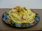 Rezept: Spaghettisalat mit Pesto Spaghettisalat mit Pesto - Rezept