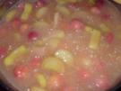 Kirsch-Rhabarber-Grütze - Rezept