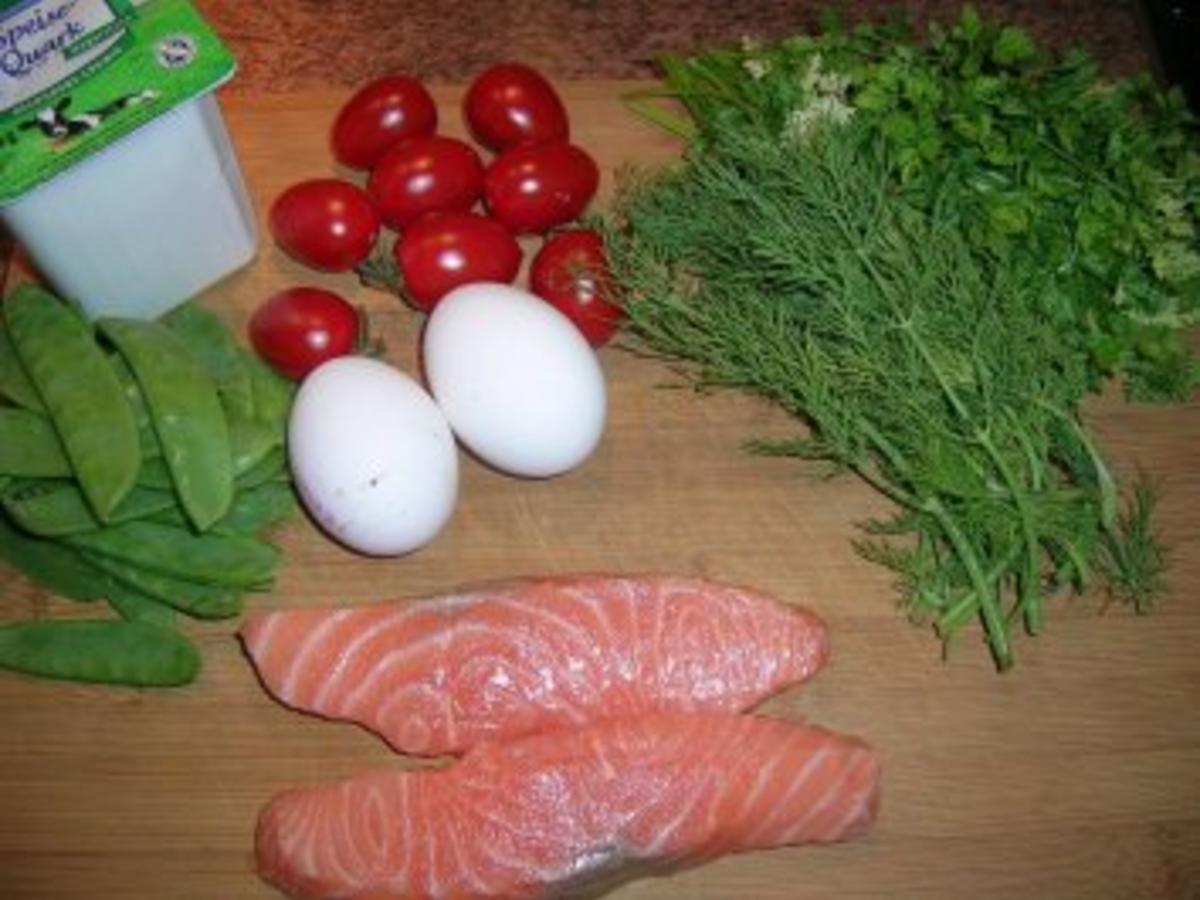 Lachs Kräuter Quiche - einfach - von rowiwo