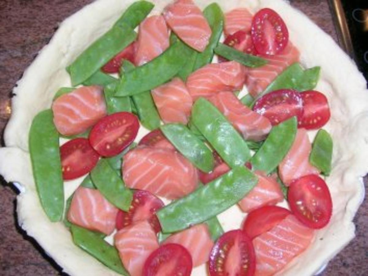 Lachs Kräuter Quiche - einfach - von rowiwo