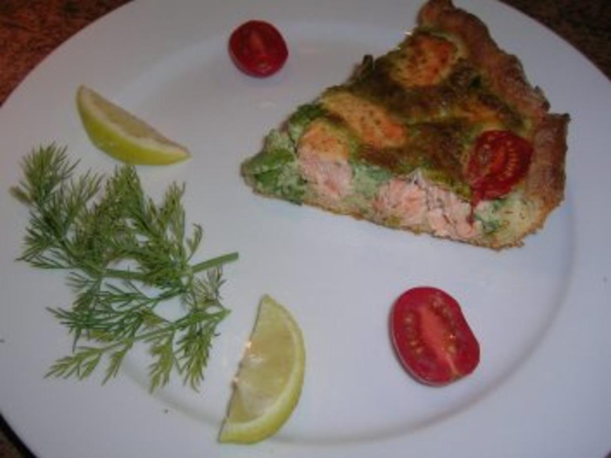 Lachs Kräuter Quiche - einfach - von rowiwo