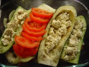 Rezept: Aubergine und Gurke mit Feta überbacken Bild Nr. 5 Aubergine und Gurke mit Feta überbacken - Rezept - Bild Nr. 5