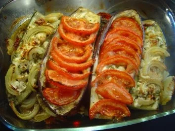 Rezept: Aubergine und Gurke mit Feta überbacken Bild Nr. 7 Aubergine und Gurke mit Feta überbacken - Rezept - Bild Nr. 7