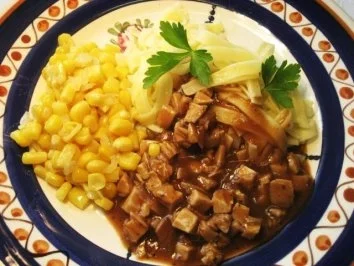 Bratenreste à la  "Paulinchen" ... - Rezept