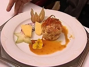 Warme Briochetörtchen mit Orangenkaramell - Rezept