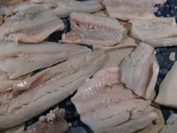 Fischfilet Müllerin Art an Gemüse-Bandnudeln - Rezept - Bild Nr. 6