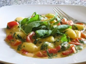 Gnocchi mit Rucolasauce - Rezept