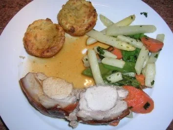 Spanferkelrücken an Frühlingsgemüse mit leckerer Biersauce  - eine kleine Leckerei - - Rezept - Bild Nr. 13